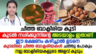 കുടൽ നശിക്കുന്നതിന്റെ കാരണം ഇതാണ്  ഈ ഭക്ഷണം കഴിച്ചാൽ ചീത്ത ബാക്ട്ടീരിയകൾ നശിക്കും  drjuhi [upl. by Brost959]