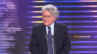 Le quot8h30 franceinfoquot de Thierry Breton commissaire européen au Marché intérieur [upl. by Quince]