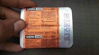 doxi 100 tablet uses  price  composition  dose  side effects  precautions  in hindi [upl. by Anerb]