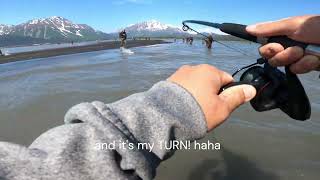 2024 Alaska Seward Snagging Sockeye Salmon salmonfishing [upl. by Llirpa]