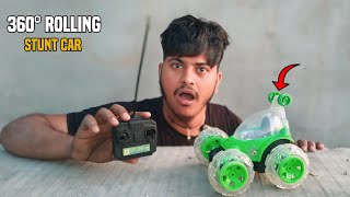 Kids Rechargeable Remote Control 360°😯Degree Plastic Rolling Stunt Car With Light [upl. by Jenda]