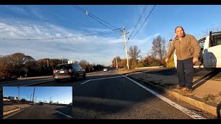 Driver confronts cyclist Cyclist tells him to FK off Sees him again 12 minutes later [upl. by Publias536]