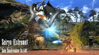 FFXIV  Seiryu Extreme  Solo GNB  658 [upl. by Spalla]