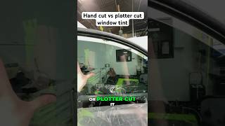 Hand cut vs plotter cut window tint [upl. by Aniale746]