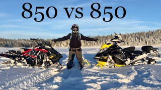 Polaris Khaos 850 vs Skidoo Summit 850 [upl. by Elvira]