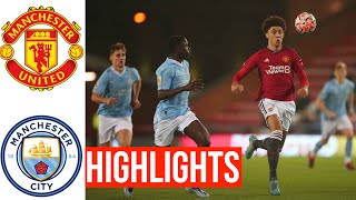 Manchester United 21 Manchester City  Highlights  U21 Premier League 2  Huddlestone Goal [upl. by Caundra]