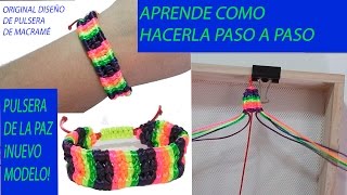 como hacer pulseras de nudos de hilo pulseras con nudos de macrame manualidades faciles para regalar [upl. by Nirre]