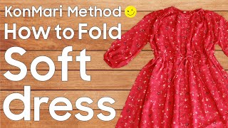 KonMari Method How to fold Soft dress English edition [upl. by Esor679]