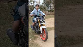 MT 15 Bike Revving  shorts shortvideo viralshorts bikergirl [upl. by Euqcaj]