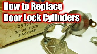 How to Replace Door Lock Cylinders Quick and Easy  Remove and Install Door Locks [upl. by Htiduy]