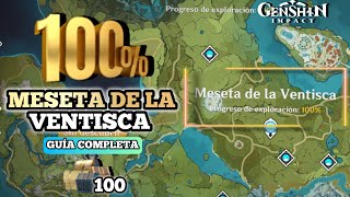 MESETA DE LA VENTISCA 100  Todos los cofres de MONDSTADT 🧚🏻‍♂️  Genshin Impact [upl. by Server]