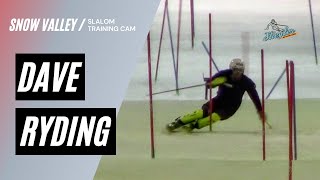 Dave Ryding Slalom Training Snow Valley 10521 [upl. by Iturk]