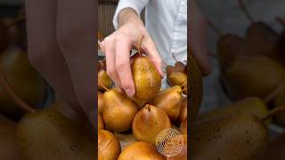 Bucket of Pears 🍐 This pastry is the perfect pearing this fall seasonamauryguichon chocolate [upl. by Ahrens]