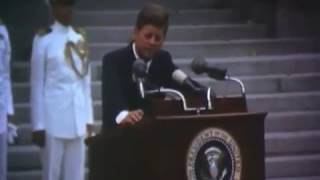 President Kennedy at Bancroft Hall at the US Naval Academy Annapolis Maryland August 1 1963 [upl. by Sivla]