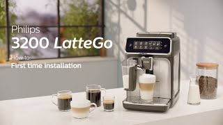 Philips Series 3200 LatteGo EP324670 Automatic Coffee Machine  How to Install and Use [upl. by Nylra]