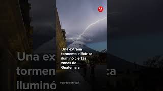 ¿Rayos salen de un volcán Este curioso evento surgió en Guatemala milenioshorts [upl. by Leamaj]