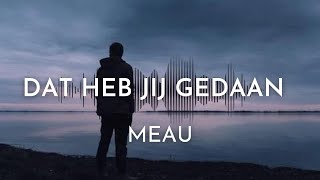 Dat Heb Jij Gedaan  MEAU karaoke [upl. by Akirre]