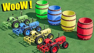 Garage Of Colors  Mini Buhrer Tractors On Barrel Garage  Farming Simulator 22 [upl. by Asher368]