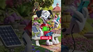 Dalmatian Dog’s 📱Mobile Battery Low  Creative Ways to Recharge ⚡dalmatiandog story doglover [upl. by Remlap]