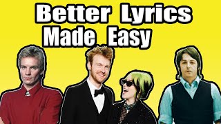 7 tips to write better lyrics for beginners from the pros [upl. by Shellans763]