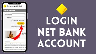 Commbank Internet Banking Login How to Sign in to Commonwealth Online Banking Account 2024 [upl. by Tandie]