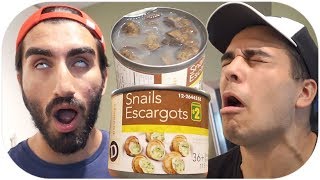 EATING SNAILS FROM THE DOLLAR STORE He wont record videos with me anymore [upl. by Ahsimat746]