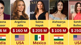 Richest Actress in the world 2024 [upl. by Nosnek226]