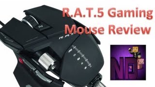 Mad Catz Cyborg RAT5 Gaming Mouse Unboxing and Review [upl. by Ahsekal386]