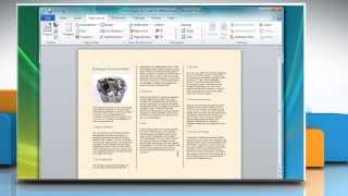 How to Make a TriFold Brochure in Microsoft® Word [upl. by Conyers702]