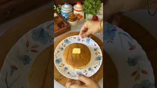 Perfect Pancake🥞🤤  Eggless Pancakes Recipe shorts trending pancake [upl. by Lyred]