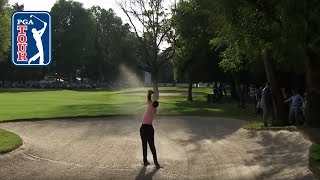 That unbelievable Tiger Woods fairway bunker shot  WGC Mexico 2019 [upl. by Atirak924]