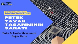 Petek Asma Tavan Yapımı amp Modelleri 2021  En Yeni Tasarımlar amp Fiyatlar  İstanbul 0216 499 0892 [upl. by Ynaoj]