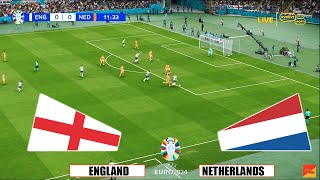 ENGLAND vs NETHERLANDS  Semi Final UEFA Euro 2024  Full Match All Goals  Live Video Game [upl. by Eirelav]