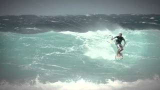 Extreme North Shore Kitesurfing  Blade Kites [upl. by Novyert]