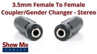 35mm Female To 35mm Female Adapter  Stereo 956 [upl. by Ibbison928]