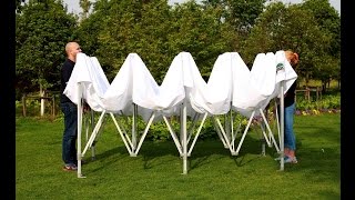 How to Setup Eurmax10X20 Instant Pop Up Canopy Tent [upl. by Yhtommit]