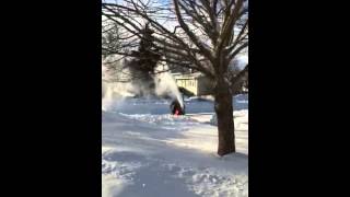 Kubota t1760 blowing snow [upl. by Greggory]