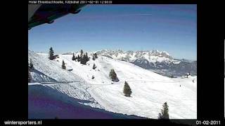 Kitzbühel  Kirchberg Hahnenkamm webcam time lapse 20102011 [upl. by Eciralc]