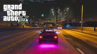 Night Drive Around East Los Santos  GTA V Online [upl. by Bibby400]