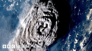 Volcanic eruption in Tonga reshaped Pacific seafloor  BBC News [upl. by Merce]