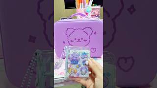 Purple Bag ASMR 💜🔮 schoolsupplies stationery [upl. by Otha76]