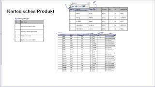 28 Relationale Algebra Kreuzprodukt [upl. by Tennaj]