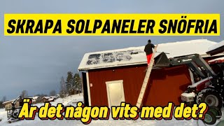 Hur stor skillnad gör det att ta bort snön från solpanelerna Är det värt besväret [upl. by Abehsat284]