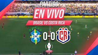 🔴 BRASIL 00 COSTA RICA EN VIVO  COPA AMÉRICA 2024  Líbero [upl. by Amelita]