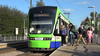 London Tramlink Variobahn 2563 at Ampere Way [upl. by Mialliw]