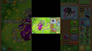 can 3 fifth tier glue gunner pop a bad btd2 btd6 shorts [upl. by Adnirem]