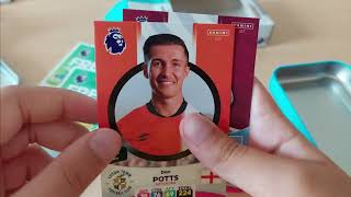 Panini Premier League 2024 adrenalyn xl metal box unboxing [upl. by Elocal]