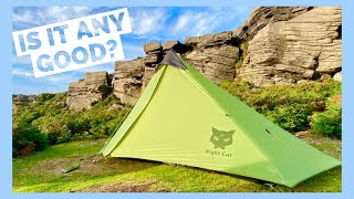 Why is this 1 Person Tent so Popular Night Cat Ultralight Backpacking Lanshan Style Review [upl. by Anayra]