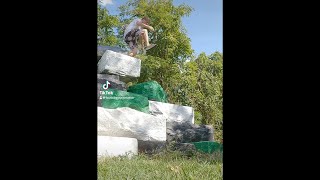 Footbag Athlete Performs INSANE Stunt Off HUGE Rocks [upl. by Ayna]