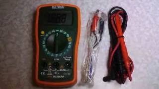 Extech MN35 Digital Mini Multimeter detailed look [upl. by Esyle]